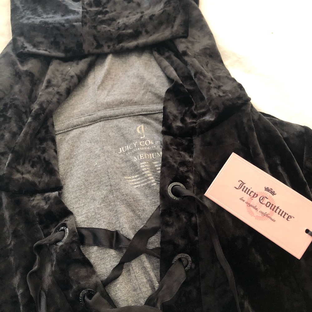 Juicy Couture Black Velour Hoodie